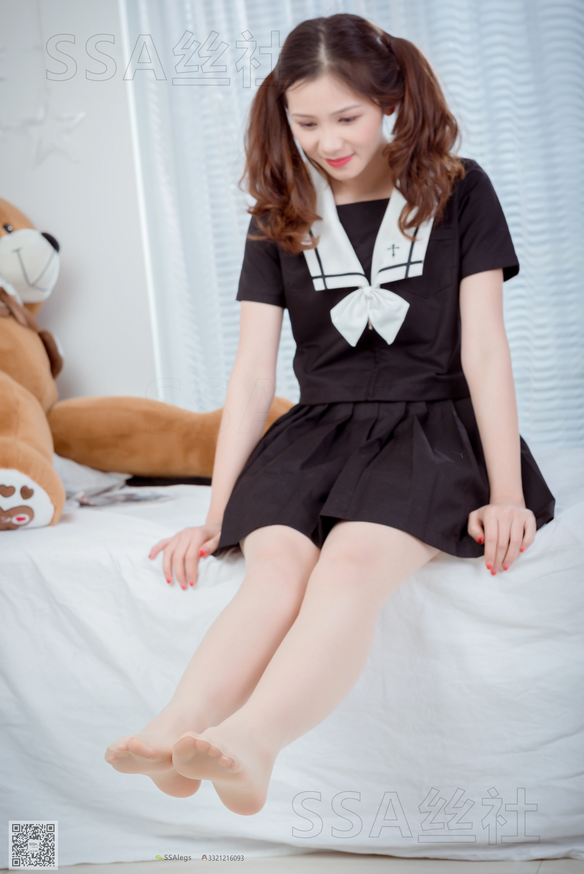 SSA丝社 超清写真 NO.079 雯雯 笑容治愈系小姐姐JK制服[132P-1.62GB]