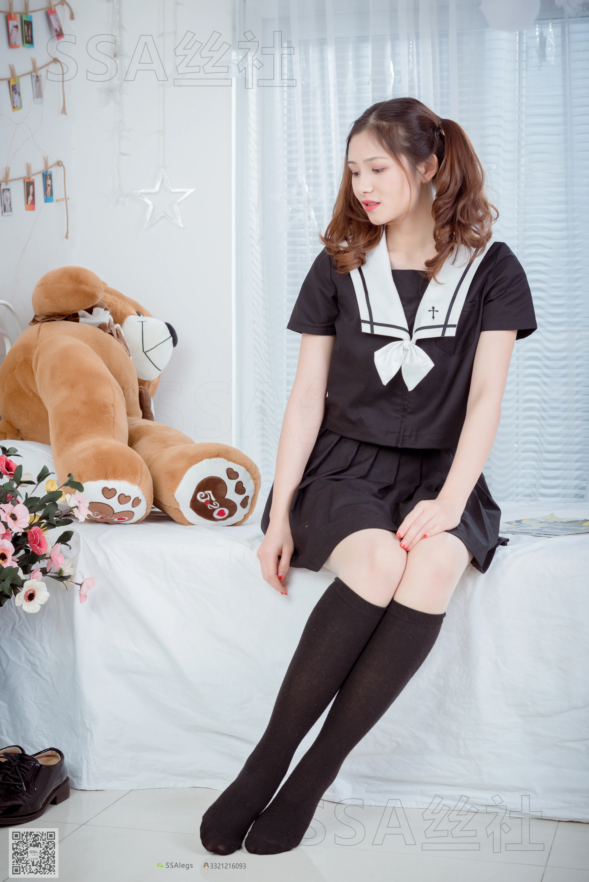 SSA丝社 超清写真 NO.079 雯雯 笑容治愈系小姐姐JK制服[132P-1.62GB]