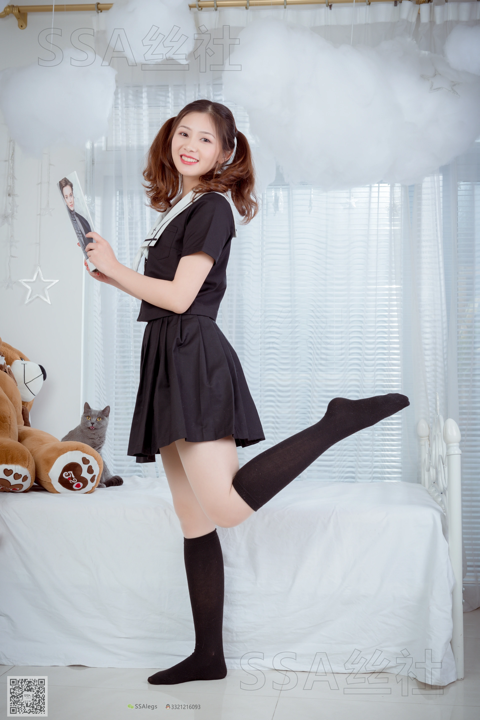 SSA丝社 超清写真 NO.079 雯雯 笑容治愈系小姐姐JK制服[132P-1.62GB]