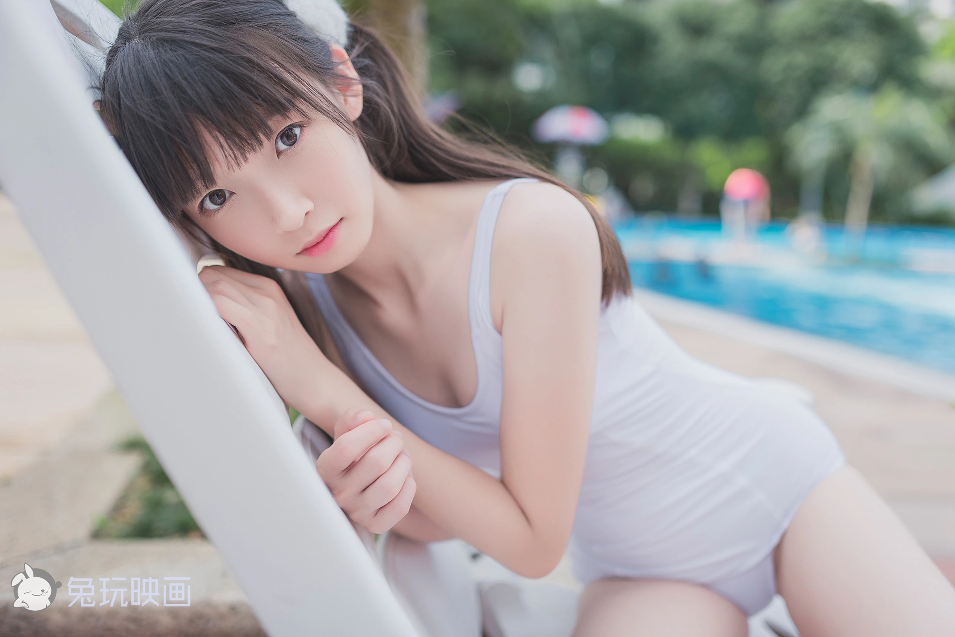 兔玩映画 夏日泳装 Vol.002 双马尾 [50P-109MB]