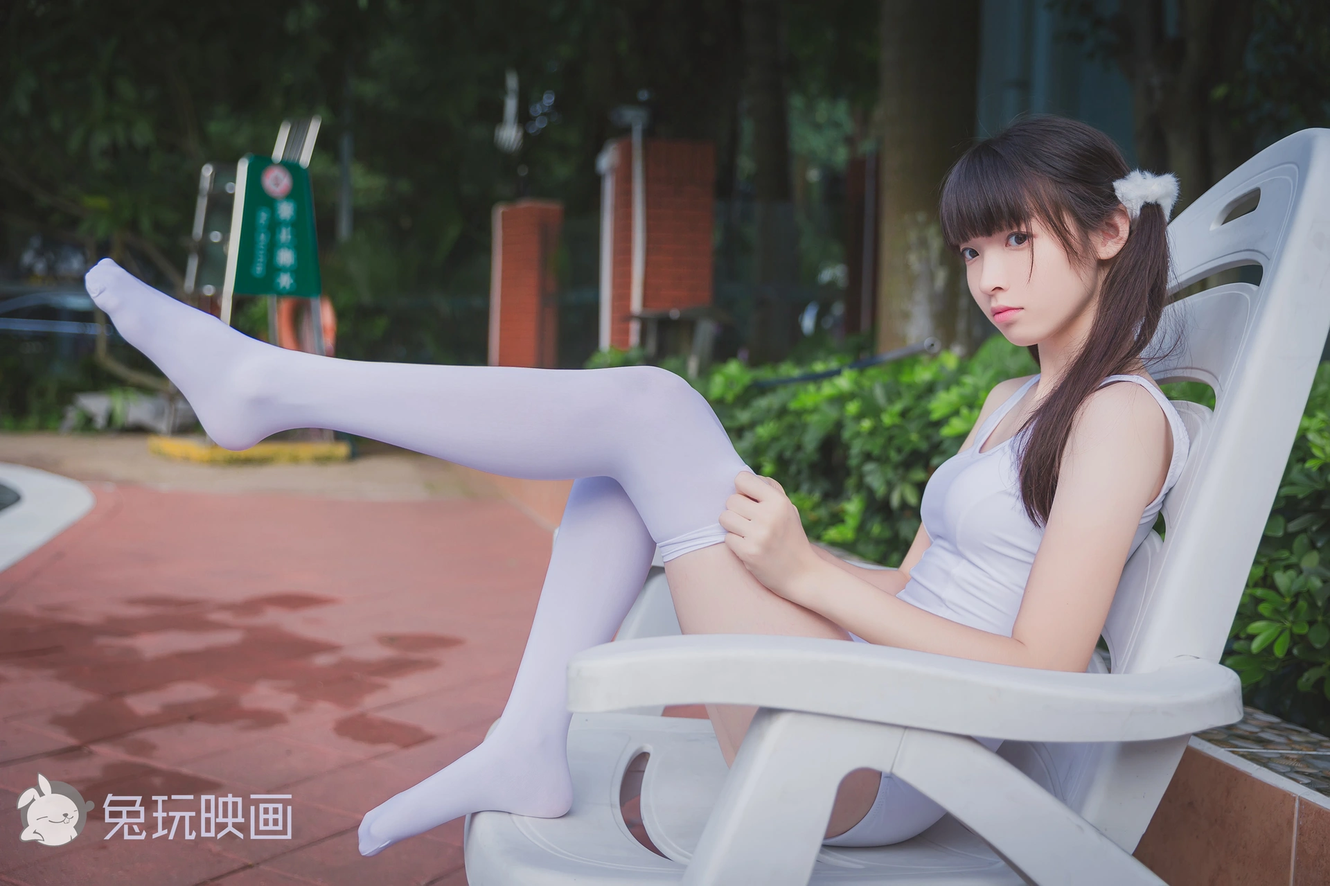 兔玩映画 夏日泳装 Vol.002 双马尾 [50P-109MB]