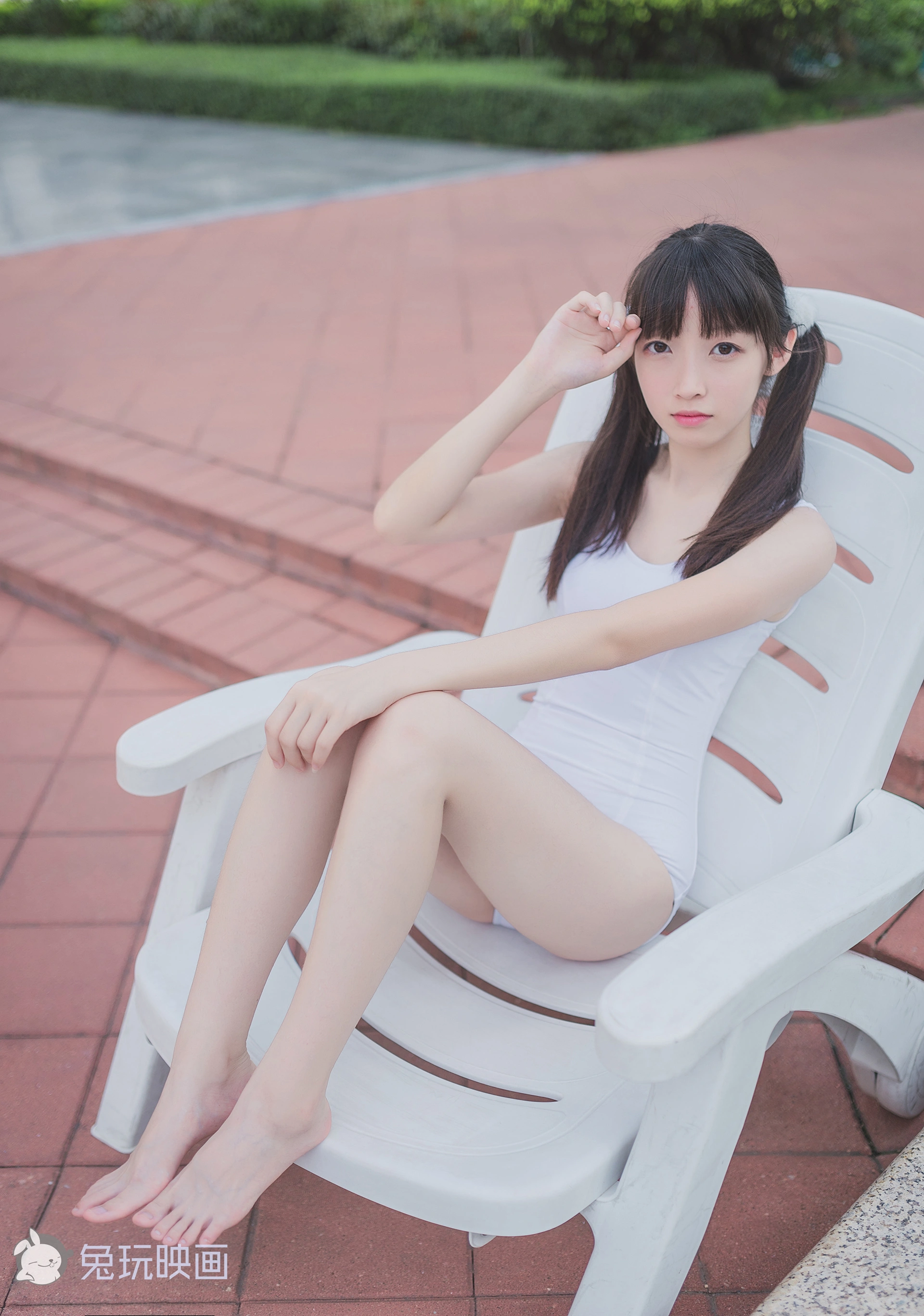 兔玩映画 夏日泳装 Vol.002 双马尾 [50P-109MB]
