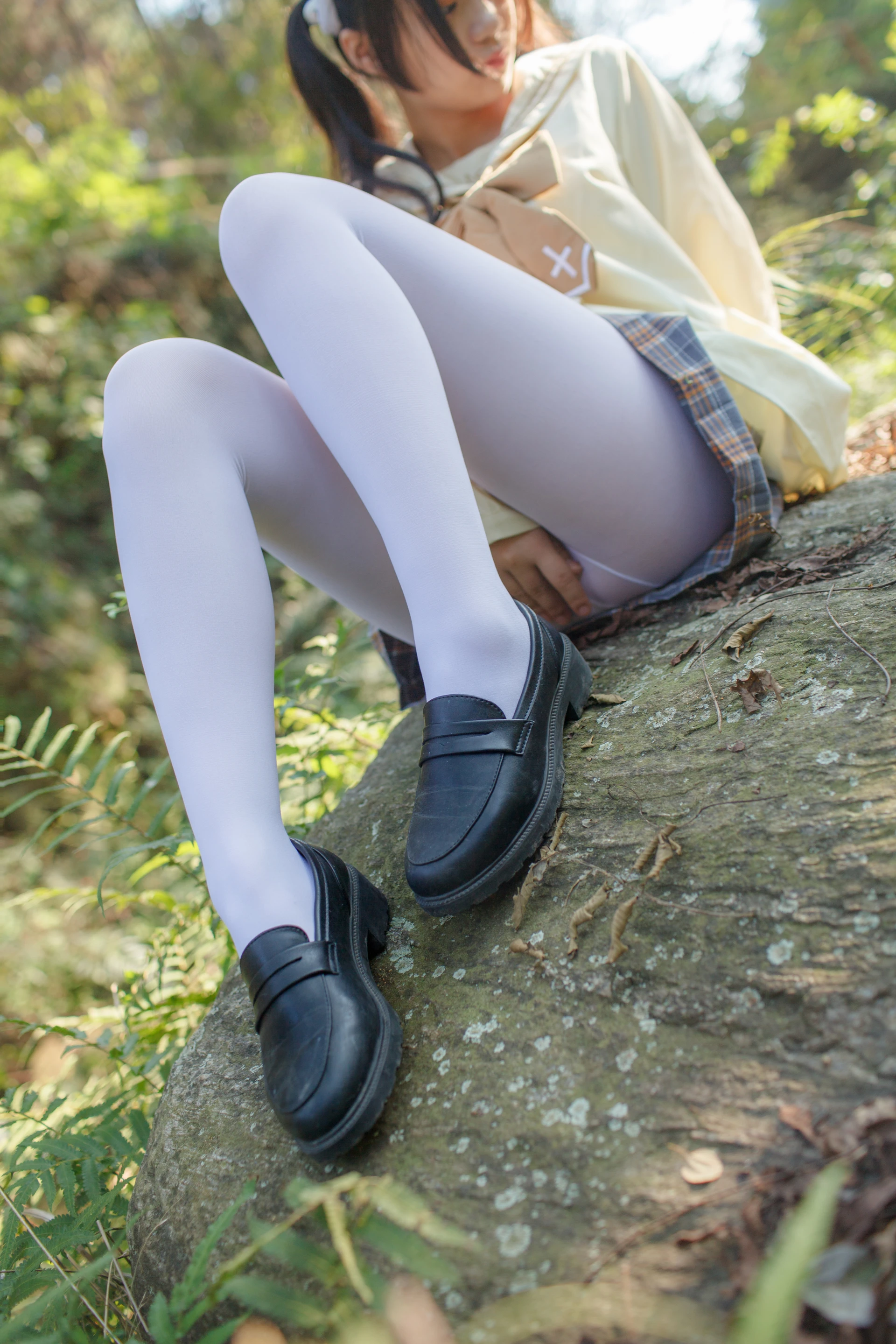 少女秩序 EX.02 户外黑丝+白丝JK双马尾[80P-843.3M]JK制服, 双马尾, 少女秩序, 白丝, 美腿, 美足, 黑丝